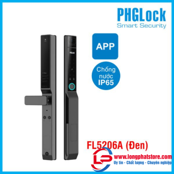 Khóa điện tử cho cửa nhôm PHGLOCK FL5206A (Đen)