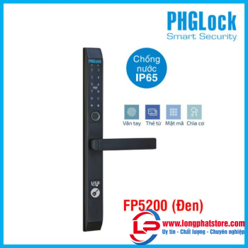 Khóa điện tử cho cửa nhôm PHGLOCK FP5200 (Đen)