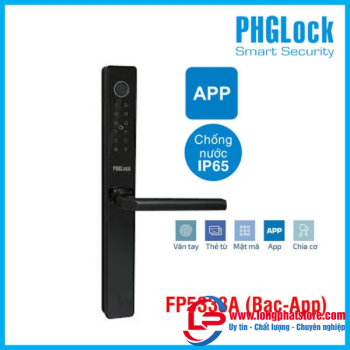 Khóa điện tử cho cửa nhôm PHGLOCK FP5338A (Bạc-App)
