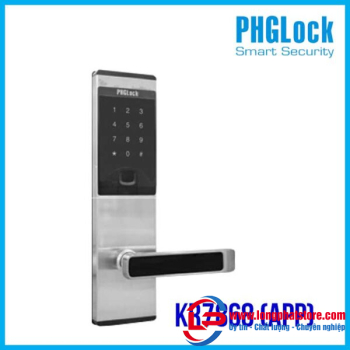 Khóa thông minh cho căn hộ PHGLOCK KR7868 (Bạc – App)