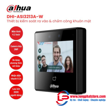 Thiết bị kiểm soát ra vào nhận diện khuôn mặt DAHUA DHI-ASI3213A-W