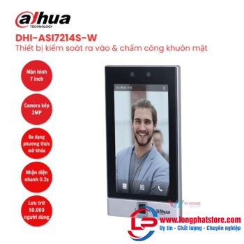 Thiết bị kiểm soát ra vào nhận diện khuôn mặt DAHUA DHI-ASI7214S-W