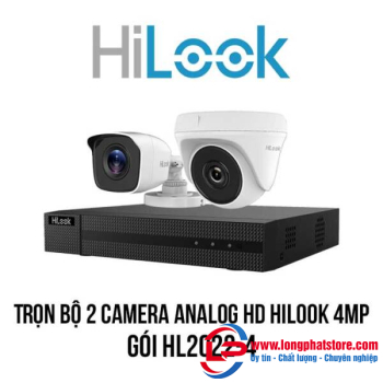 Lắp đặt trọn bộ 2 camera Analog HD HILOOK 4MP