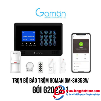 Lắp đặt trọn bộ báo trộm GOMAN GM-SA353W (G2023-1)