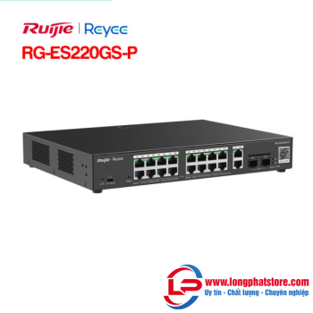 Layer 2 Smart Managed PoE Switch 20 Cổng RUIJIE REEYE RG-ES220GS-P