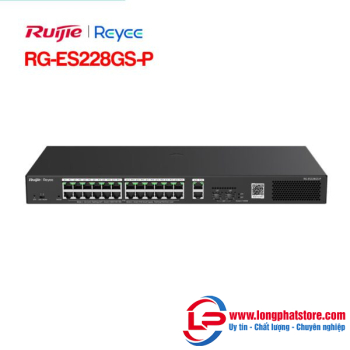 Layer 2 Smart Managed PoE Switch 28 Cổng RUIJIE REEYE RG-ES228GS-P