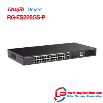 Layer 2 Smart Managed PoE Switch 28 Cổng RUIJIE REEYE RG-ES228GS-P