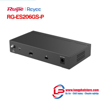 Layer 2 Smart Managed PoE Switch 6 Cổng RUIJIE REEYE RG-ES206GS-P