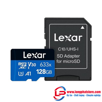 Thẻ nhớ giám sát Micro SD 128GB Lexar LSDMI128BB633A Class 10 UHS-I