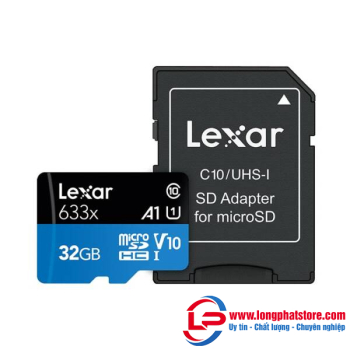 Thẻ nhớ giám sát Micro SD 32Gb Lexar LSDMI32GBB633A Class 10