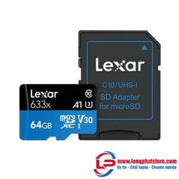 Thẻ nhớ giám sát Micro SD 64GB Lexar LSDMI64GBB633A Class 10