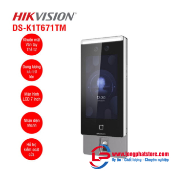 Máy chấm công khuôn mặt HIKVISION DS-K1T671TMFW