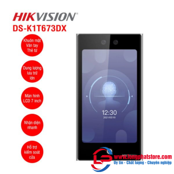 Máy chấm công khuôn mặt HIKVISION DS-K1T673DX