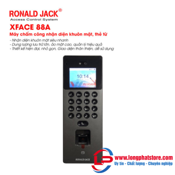 Máy chấm công khuôn mặt, thẻ RONALD JACK XFACE 88A