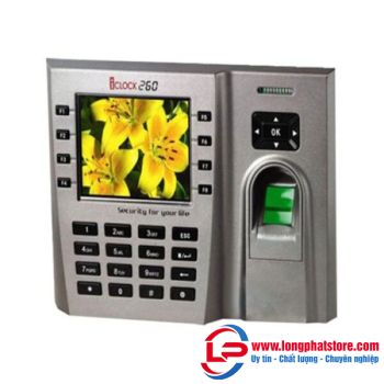 Máy chấm công vân tay, thẻ cảm ứng RONALD JACK ICLOCK 260