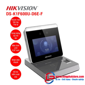 Máy đăng ký khuôn mặt HIKVISION DS-K1F600U-D6E-F