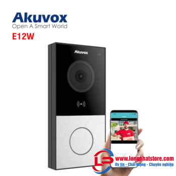 Nút bấm chuông hình IP AKUVOX E12W