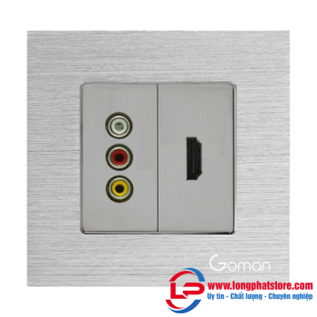 Ổ cắm Jack cổng TV, AV, HDMI, Net, Loa, đồng trục GOMAN