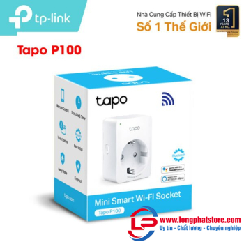 Ổ cắm thông minh TP-Link Tapo P100 (2 chấu tròn)