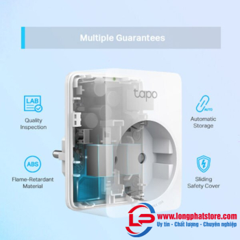 Ổ cắm thông minh TP-Link Tapo P100 (2 chấu tròn)