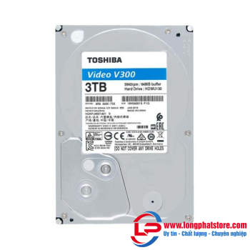 Ổ cứng giám sát 3TB TOSHIBA HDWU130UZSVA