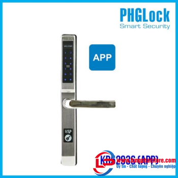Khóa cửa cảm ứng cho cửa nhôm PHGLOCK KR5293S (App)