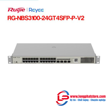 Layer 2 Smart Managed PoE Switch 24 Cổng RUIJIE YEEYE RG-NBS3100-24GT4SFP-P-V2