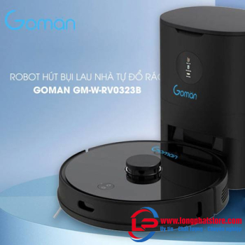 Robot hút bụi lau nhà tự đổ rác GOMAN GM-W-RV0323B