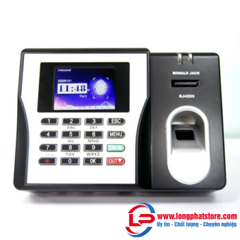 Máy chấm công vân tay và thẻ từ Ronald Jack RJ4200