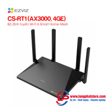 Router 1800Mps WiFi 6 EZVIZ CS-RT1 (AX3000, 4GE)