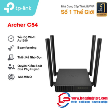 Router Wi-Fi 5 chuẩn AC1200 TP-Link Archer C54