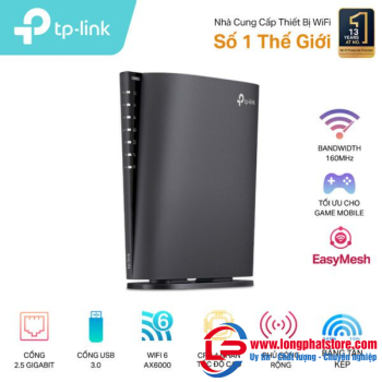Router Wi-Fi 6 8 luồng AX6000 cổng 2.5GbE TP-LINK Archer AX80