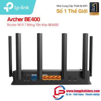 Router Wi-Fi 7 băng tần kép TP-LINK Archer BE400