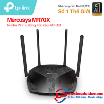 Router WiFi 6 AX1800 Mercusys MR70X