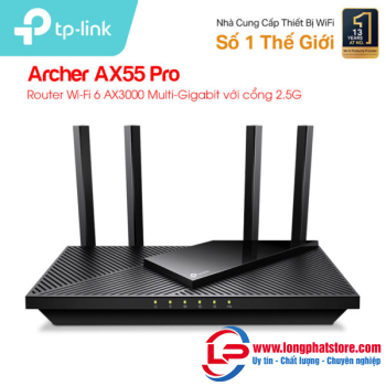 Router WiFi 6 AX3000 TP-LINK Archer AX55 Pro