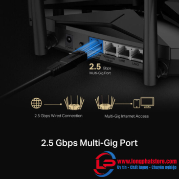 Router Wi-Fi 6 AX6000 Mercusys MR90X