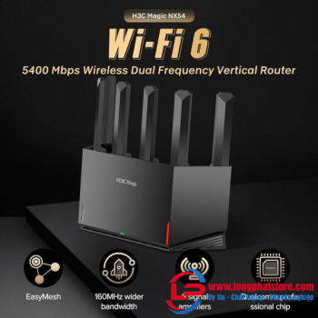 Router Wifi 6 tốc độ 5400Mbps H3C Magic NX54