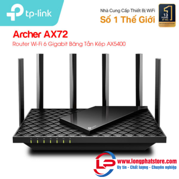 Router WiFi 6 băng tần kép TP-LINK Archer AX72
