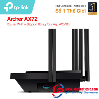 Router WiFi 6 băng tần kép TP-LINK Archer AX72