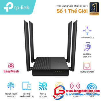 Router WiFi Băng Tần Kép AC1200 TP-LINK Archer C64
