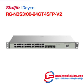 Layer 2 Smart Managed Switch 24 Cổng RUIJIE REEYE RG-NBS3100-24GT4SFP-V2