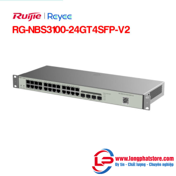 Layer 2 Smart Managed Switch 24 Cổng RUIJIE REEYE RG-NBS3100-24GT4SFP-V2