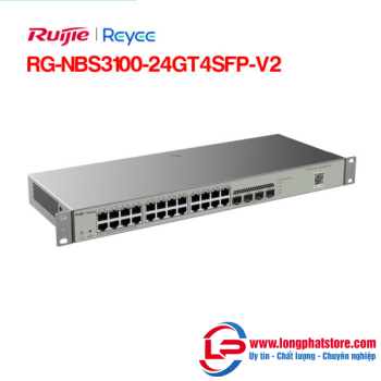 Layer 2 Smart Managed Switch 24 Cổng RUIJIE REEYE RG-NBS3100-24GT4SFP-V2