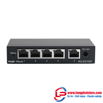 Switch 5 cổng 10/100/1000 BASE-T RUIJIE REEYE RG-ES105GD