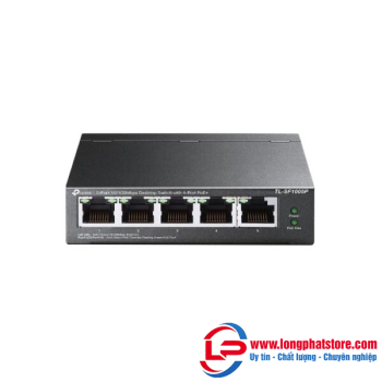 Switch 5 cổng 10/100Mbps với 4 cổng PoE+ TP-LINK TL-SF1005P