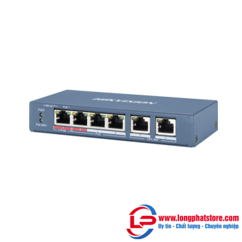 Switch Hi POE 4 cổng 100M HIKVISION DS-3E0106HP-E