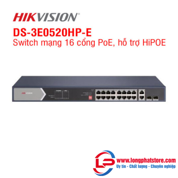 Switch mạng 16 cổng PoE HIKVISION DS-3E0520HP-E