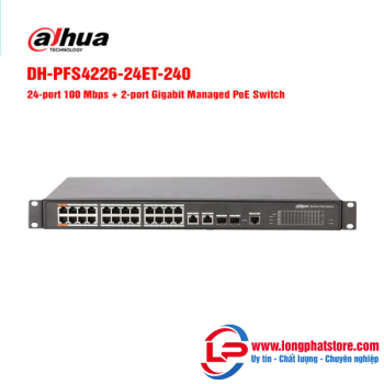 Switch mạng 24 cổng DAHUA DH-PFS4226-24ET-240