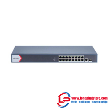 Switch mạng thông minh 16 cổng PoE Gigabit HIKVISION DS-3E1518P-EI/M