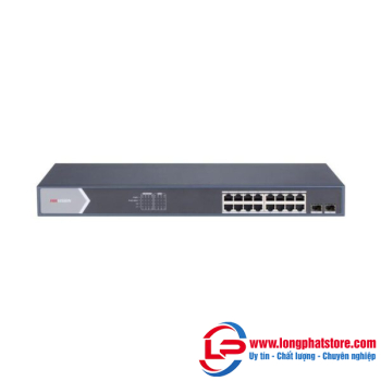 Switch mạng thông minh 16 cổng PoE Gigabit HIKVISION DS-3E1518P-SI